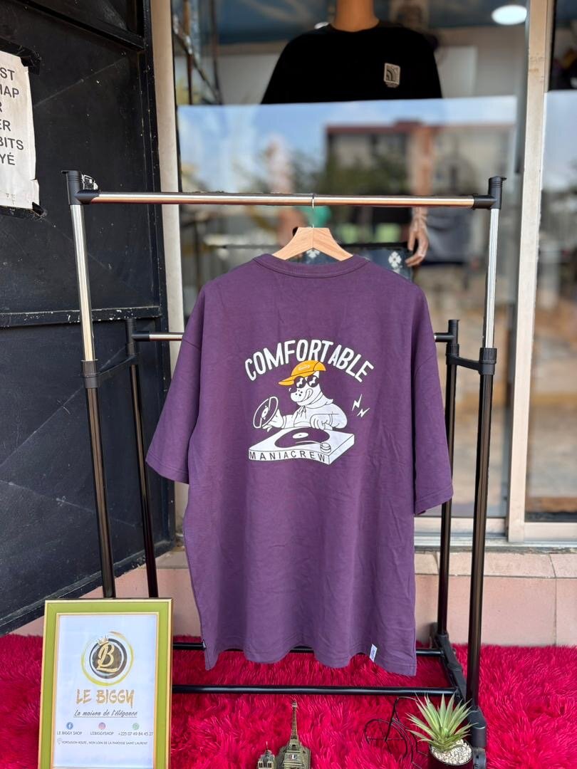 T-shirt violet homme "Comfortable"