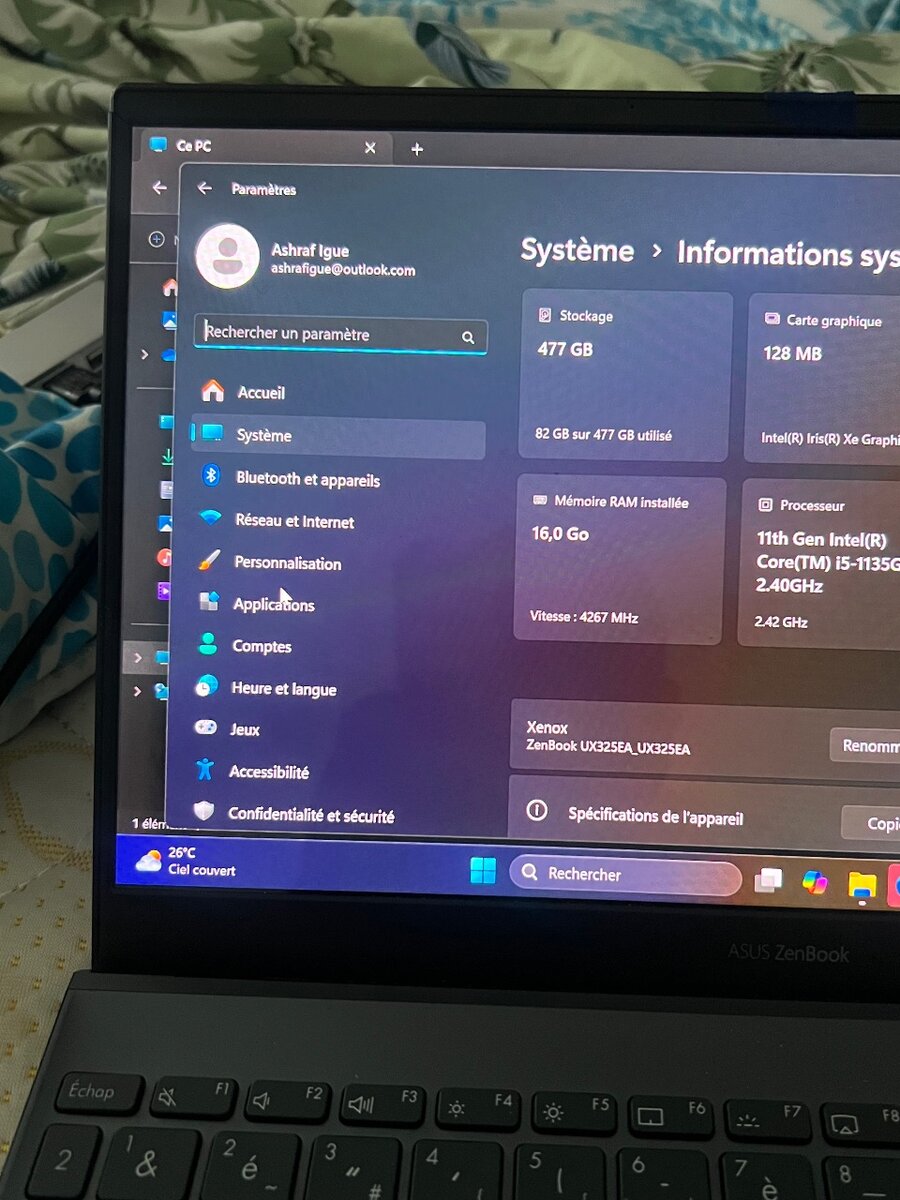 Ordinateur Portable ASUS Zenbook