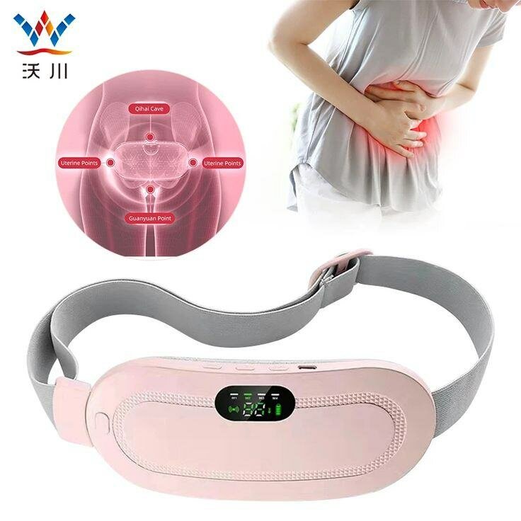 Ceinture chauffante menstruelle rose