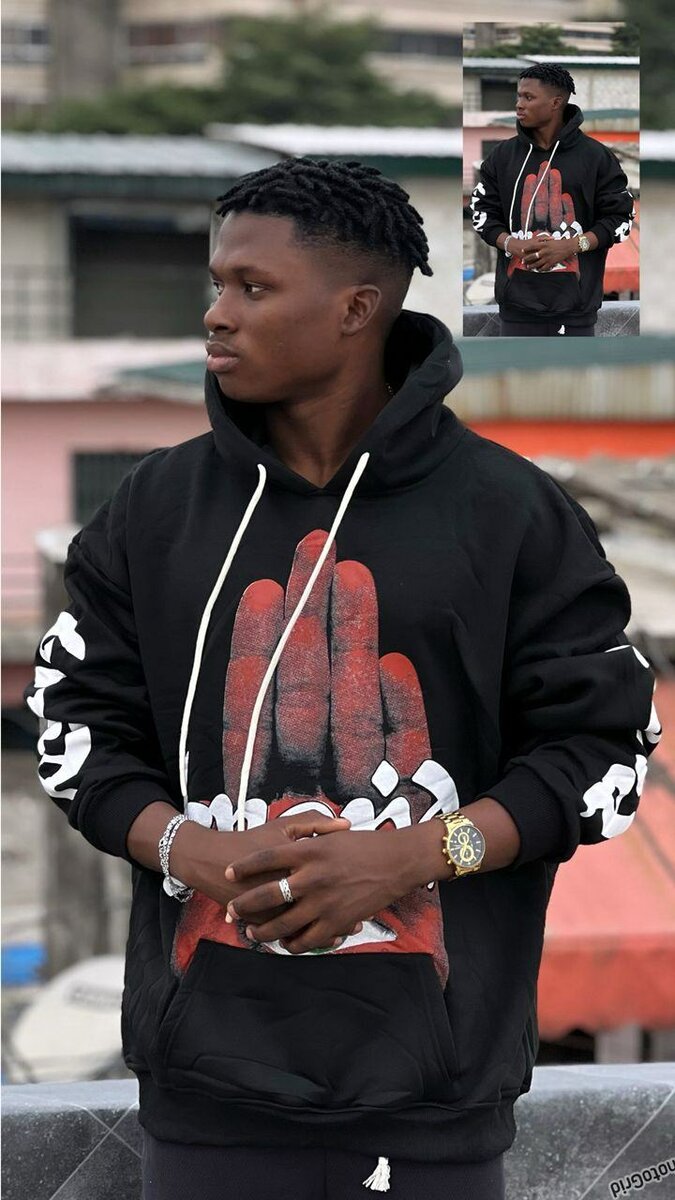 Sweat à Capuche Graphique Homme