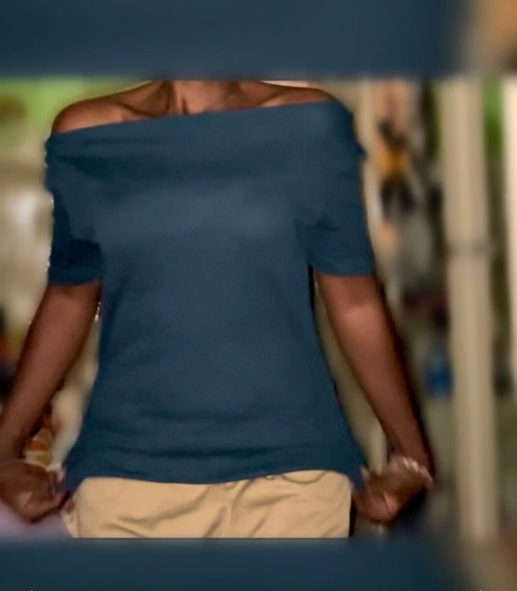 T-shirt en coton cou bateau