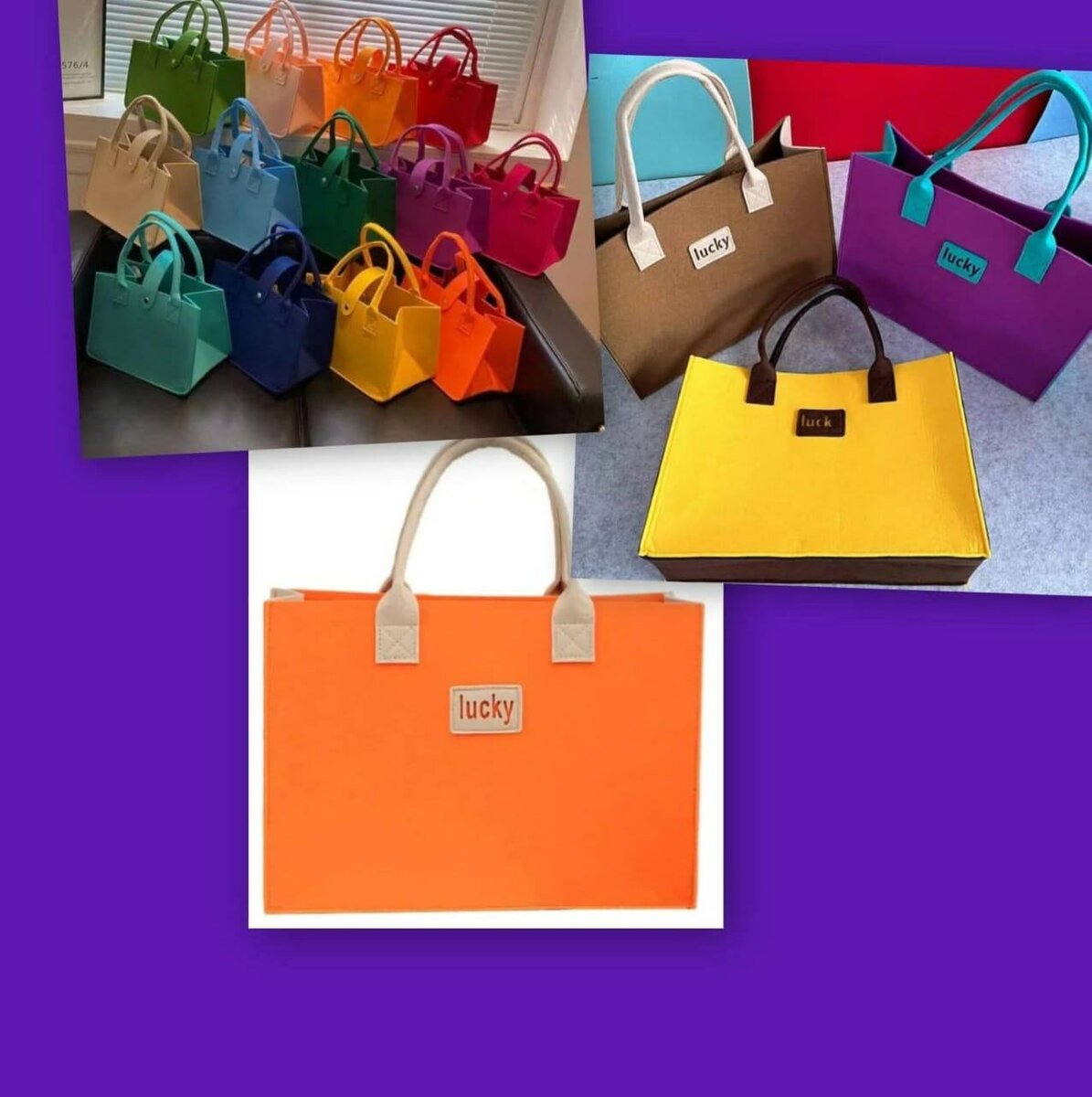 Sac cabas coloré "Lucky"