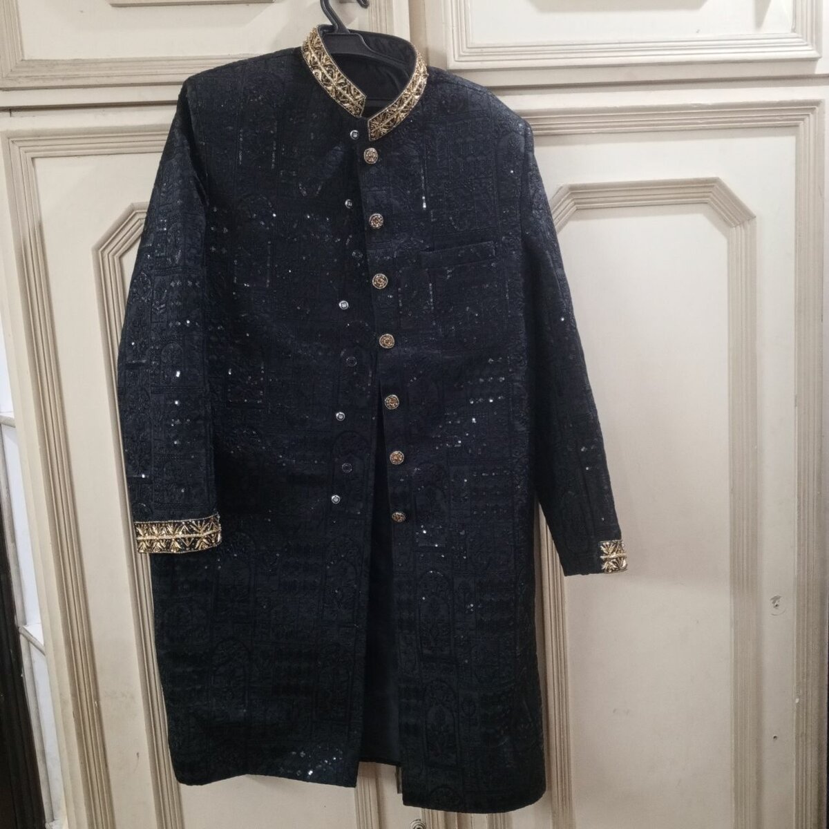 Sherwani with khussa kulla and inner suit