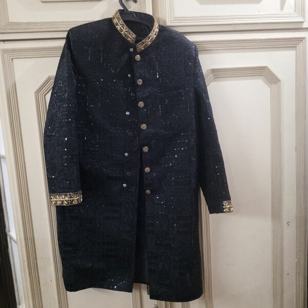 Sherwani with khussa kulla and inner suit