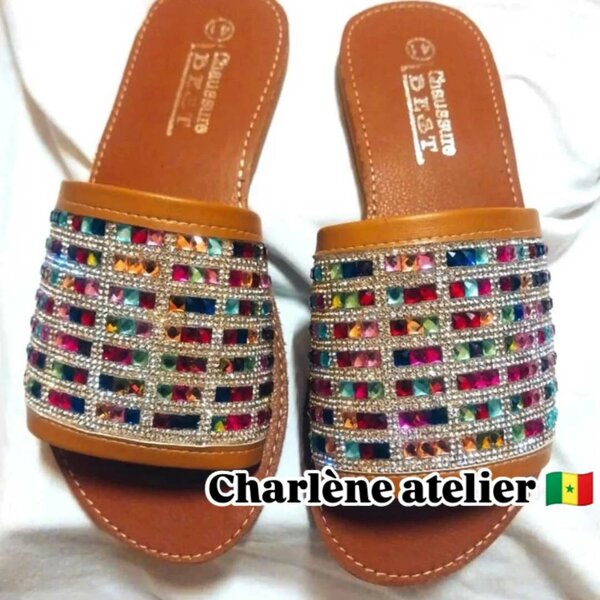 Sandales perlées artisanales