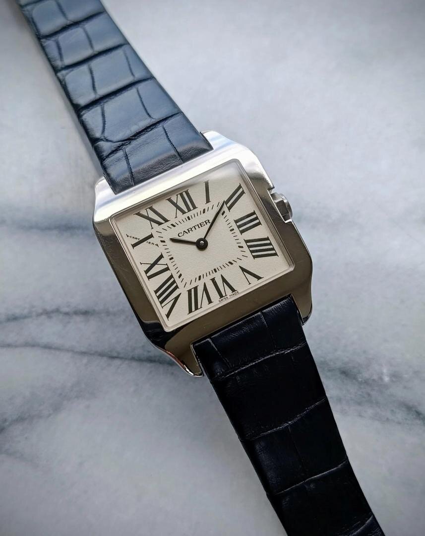 Montre cartier cuir