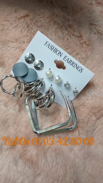 Lot de Boucles d'Oreilles Élégantes