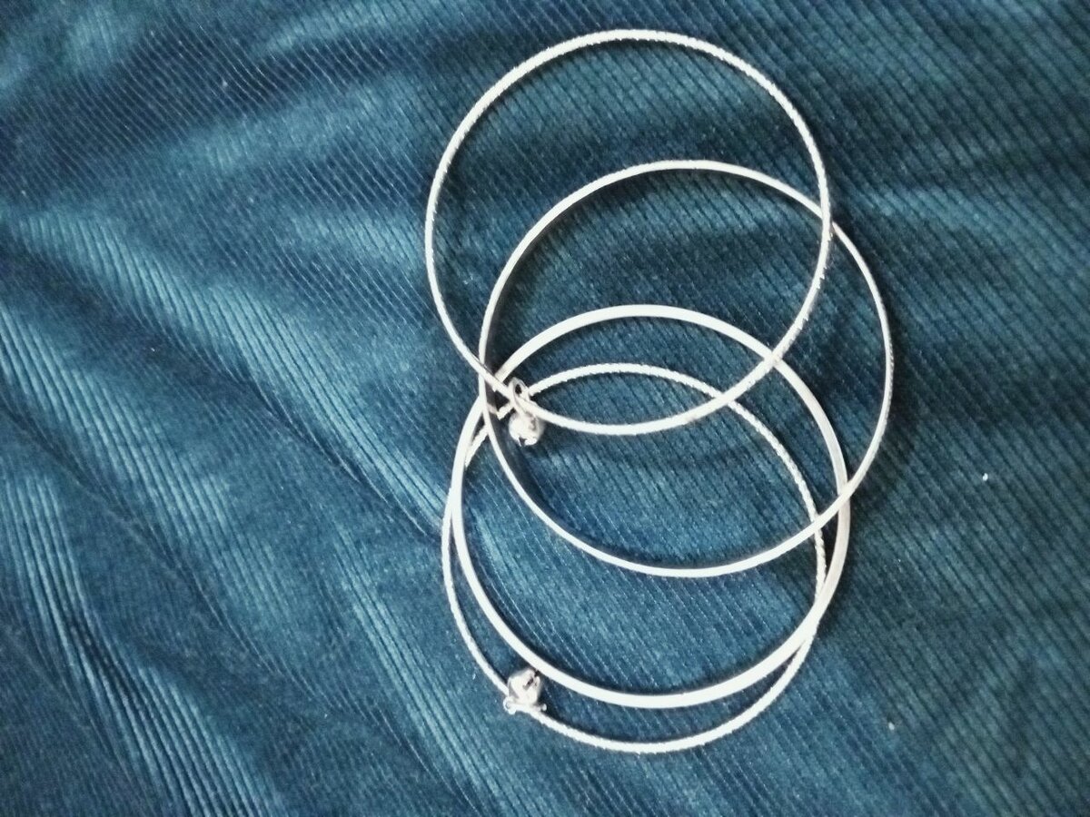 A set of fancy bangles