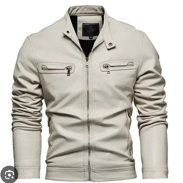 Veste Homme Cuir Noir Élégante