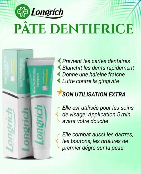Dentifrice Longrich au Thé