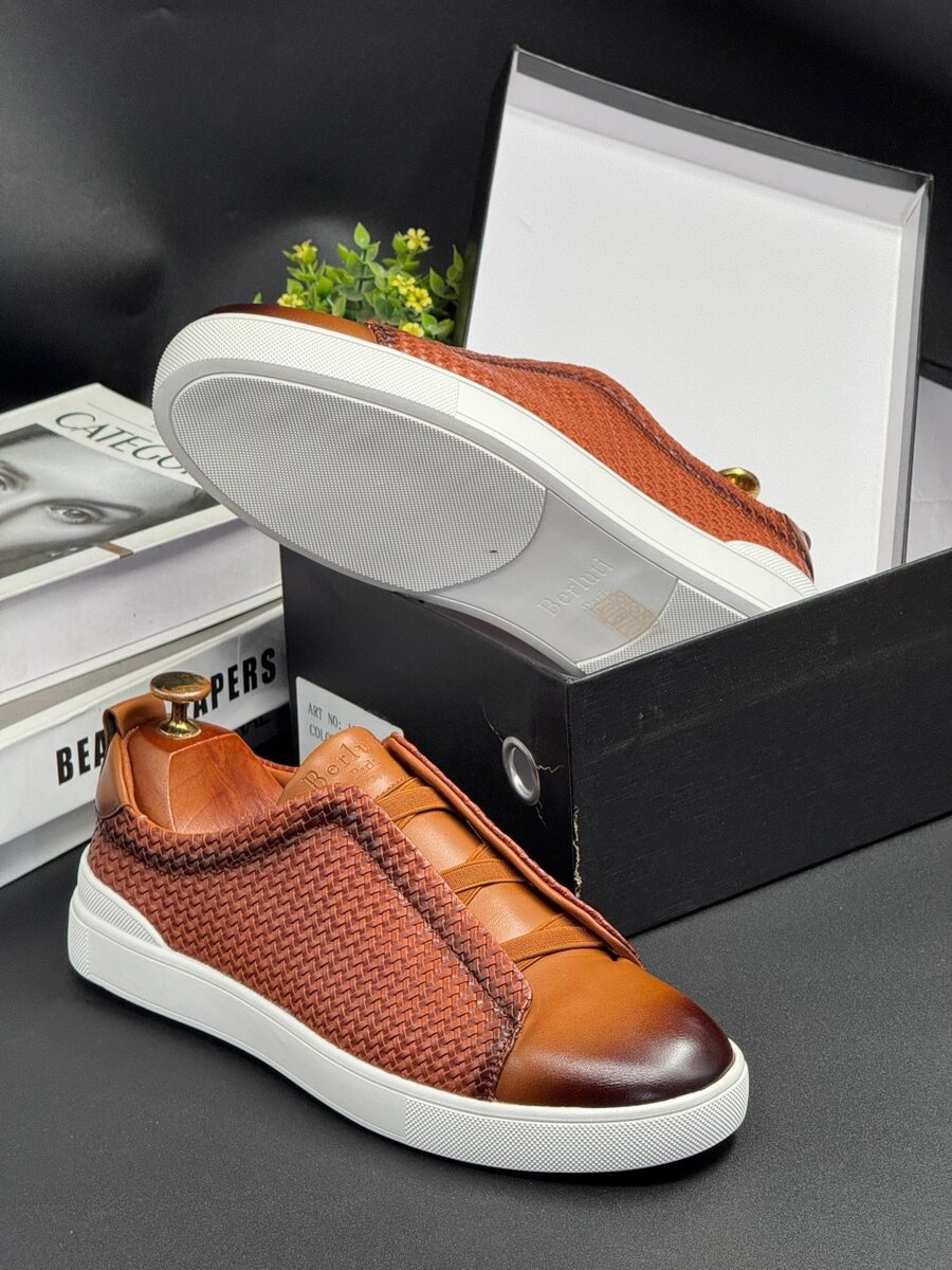 BERLUTI BROWN AND WHITE