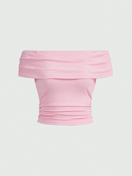 Top bandeau rose tendance