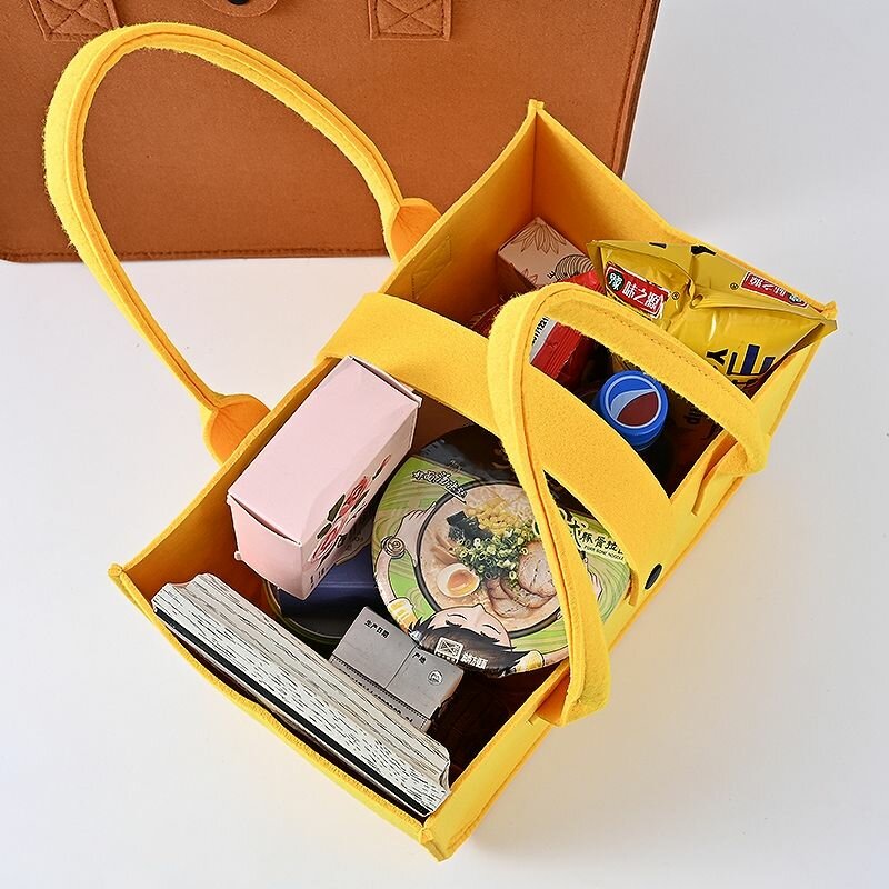 Chic sac feutre JAUNE