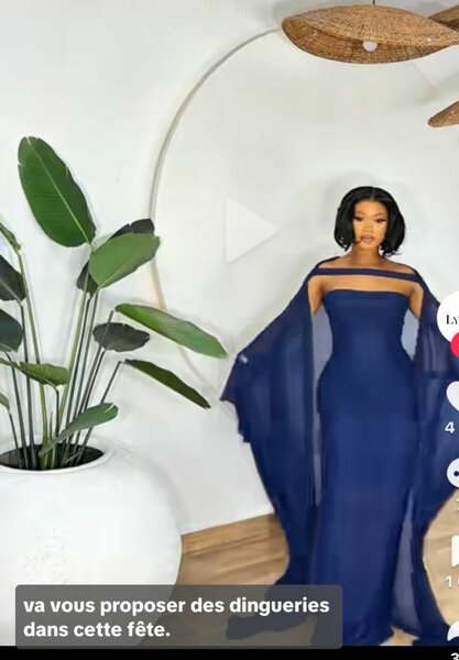 Robe élégante soirée femme