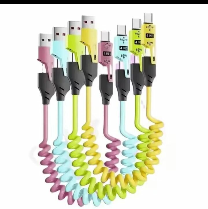 Câble rapide 65W Type-C 3en1