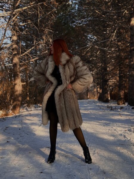 Шуба из натурального меха
