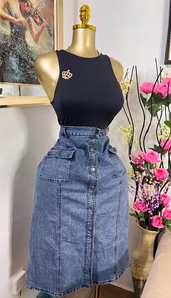 Jupe en jean élégante 4xl/54