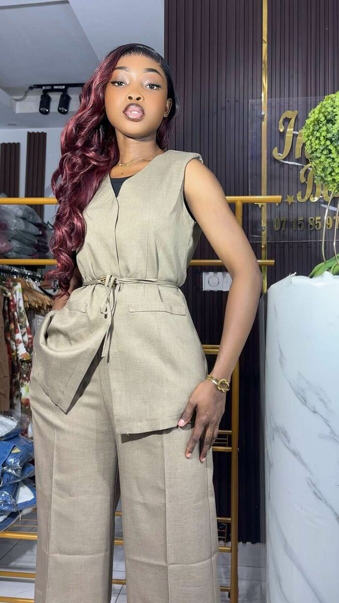 Costume en lin élégant