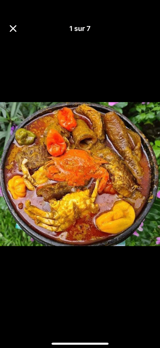 Viande de brousse avec accompagnement