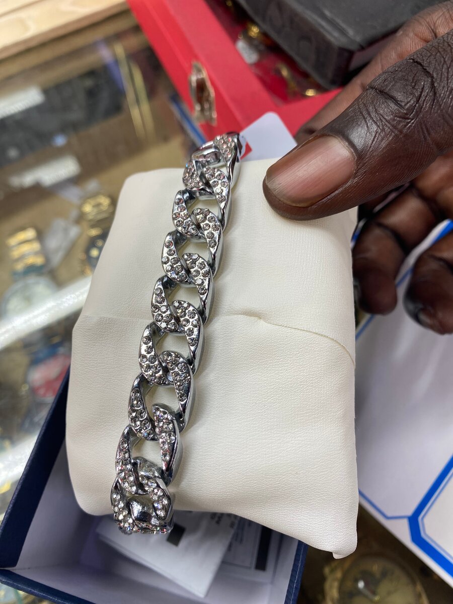 Bracelet chaîne strassé