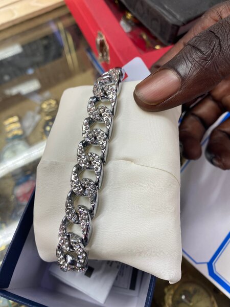 Bracelet chaîne strassé