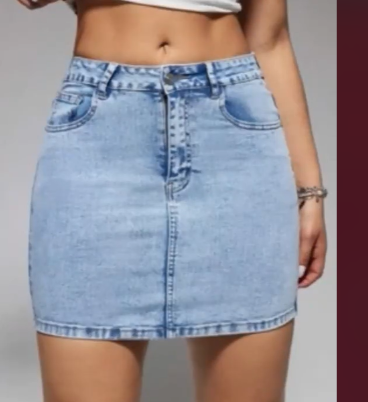 Mini skirts, denim