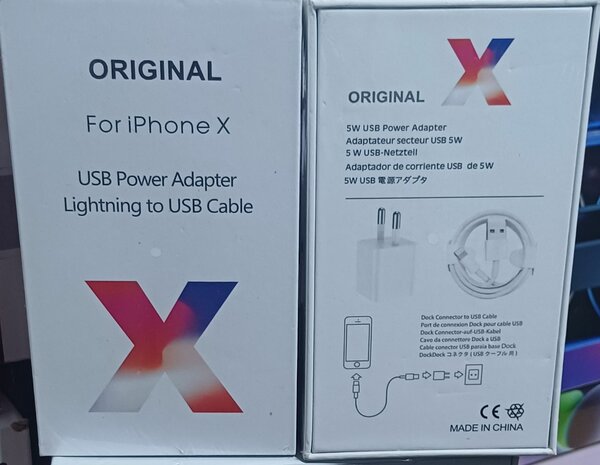 Ensemble chargeur iPhone X