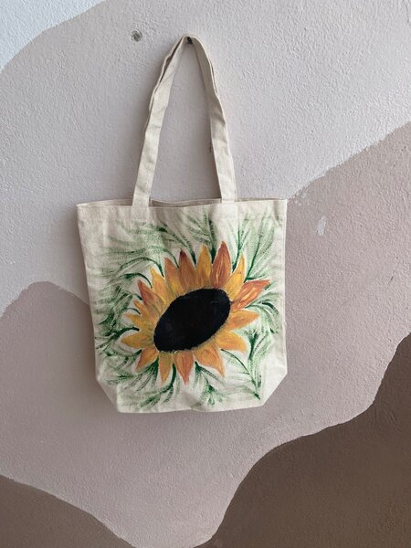 Sac en toile tournesol