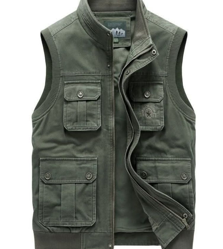 Sleeveless Safari coats restocked.