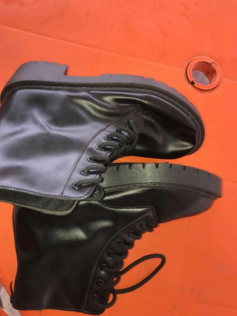 Bottes Noires en Cuir Vegan