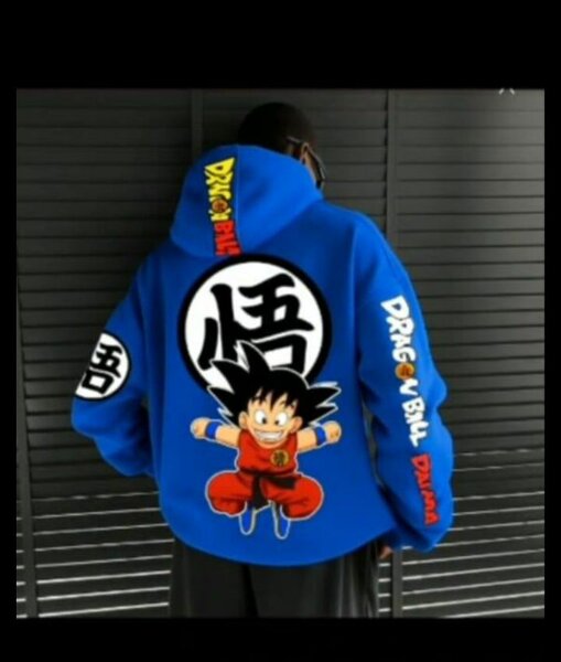 Sweat à capuche Dragon Ball Z bleu
