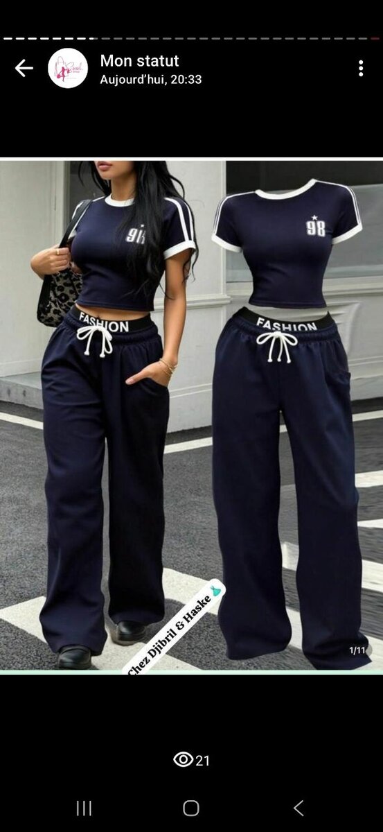 Pantalons de jogging tendance femme