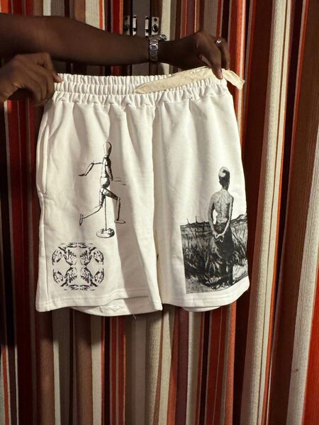 Shorts blancs imprimés