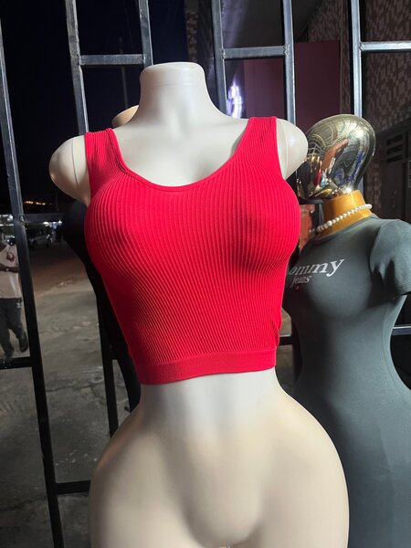 Débardeur côtelé femme