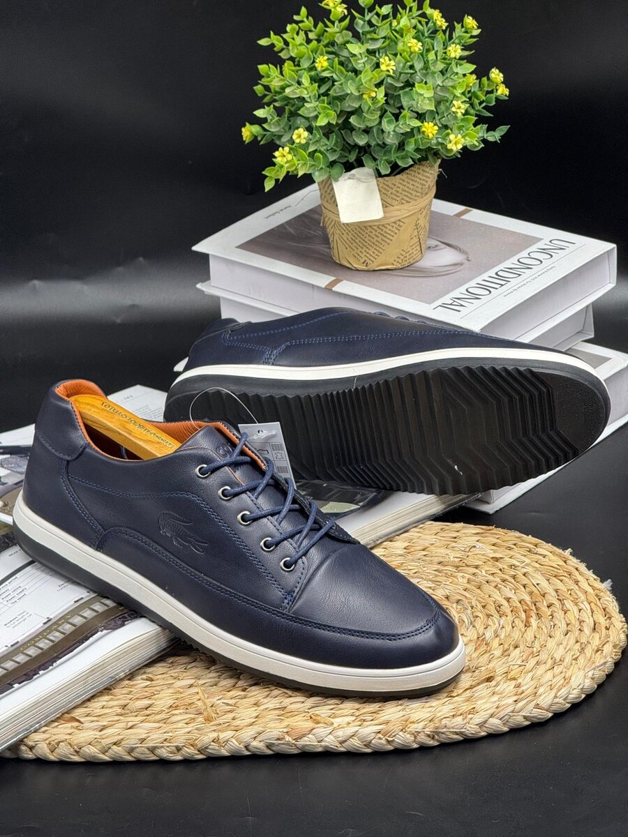 LACOSTE NAVY AND WHITE