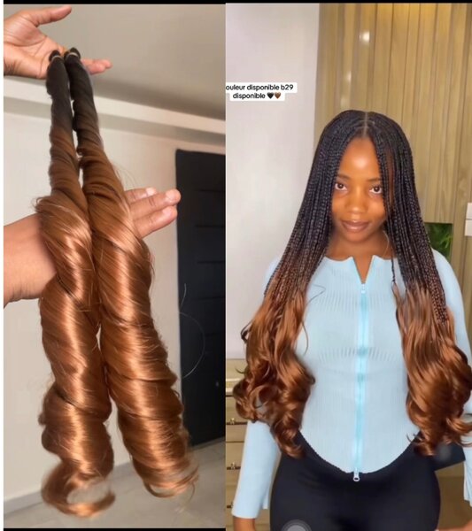 Extensions de cheveux bouclés