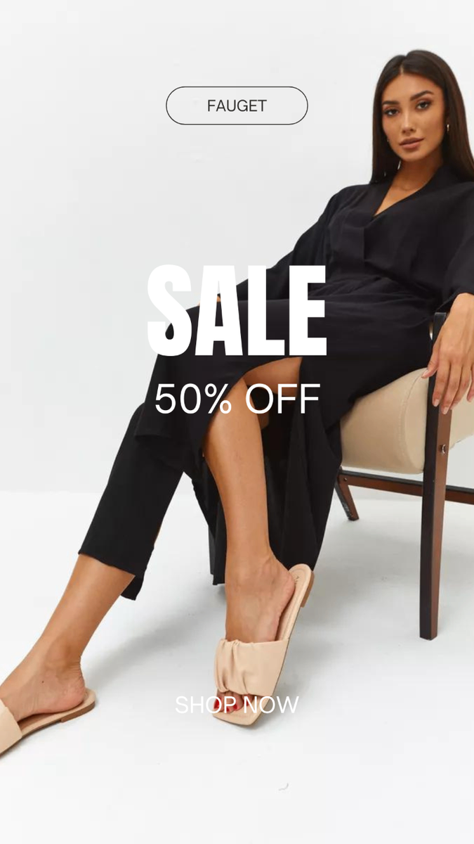 Черный длинный халат