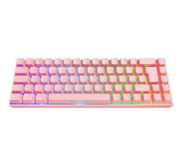 Clavier mécanique RGB rose