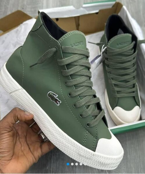 Sneakers montantes en cuir