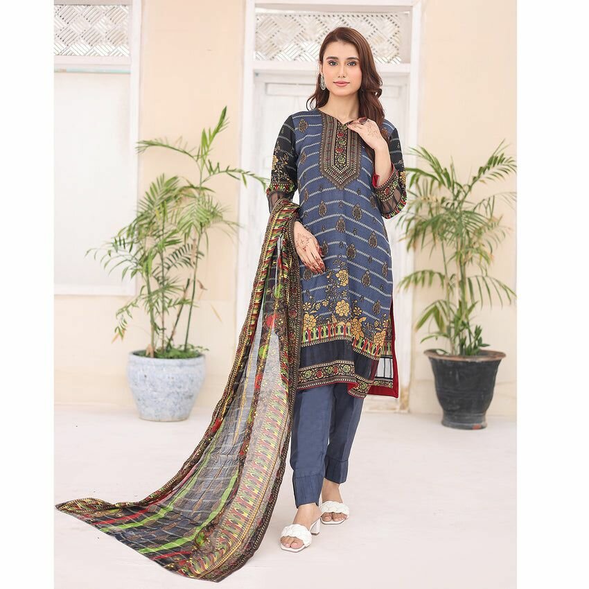 Unstitched Lawn e pieces Suits