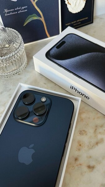 iPhone 15 Pro 128gB dual PTA APPROVED WITH BOX CABLE