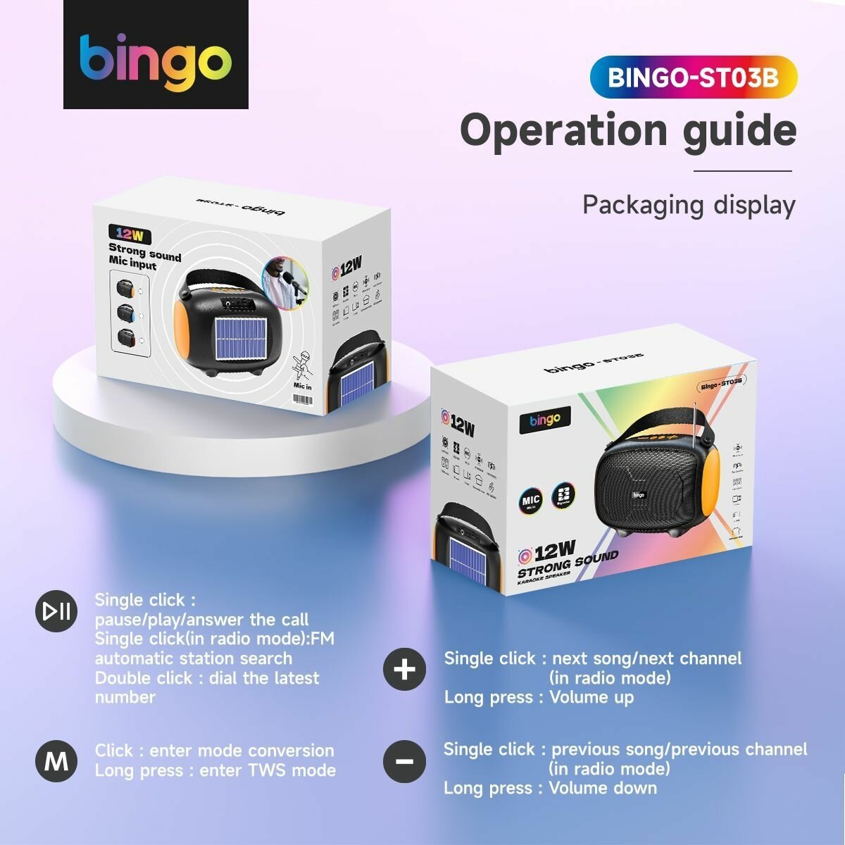 Enceinte Portable Bluetooth Bingo