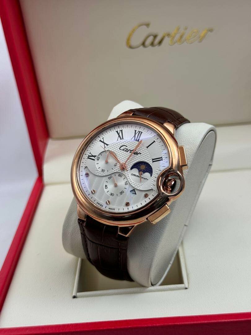 Cartier Chronograph Leather Watch