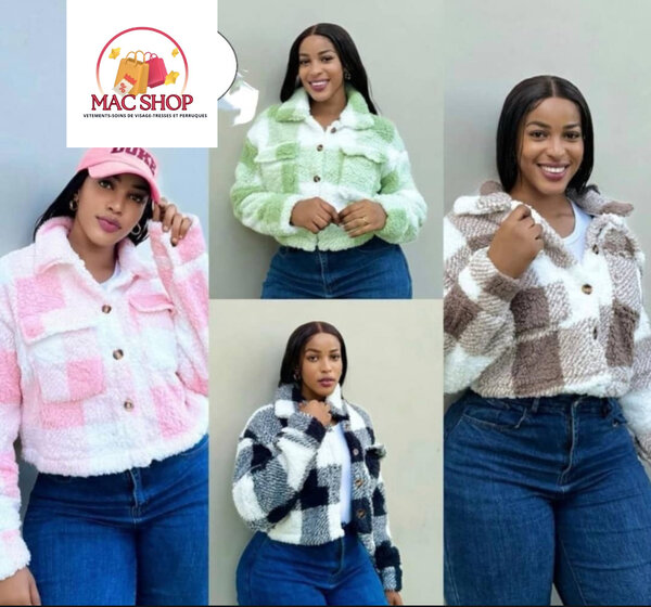 Veste en peluche tendance