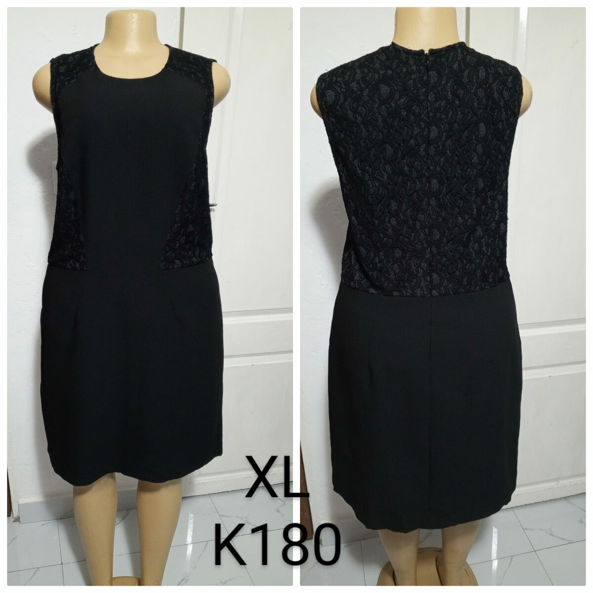Women's black dress, size XL
