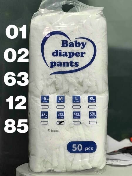 100 Couches Bébé Taille 3XL