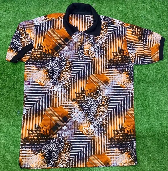 Polo imprimé tendance homme