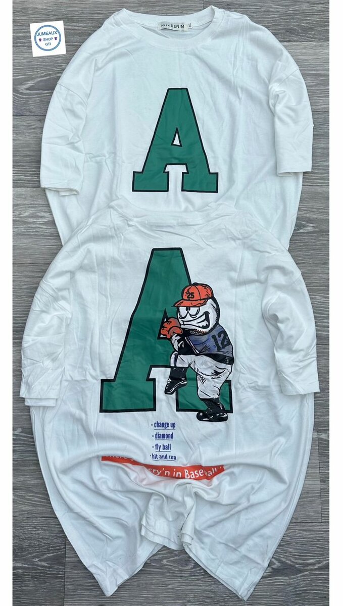 Robe ample à imprimé graphique