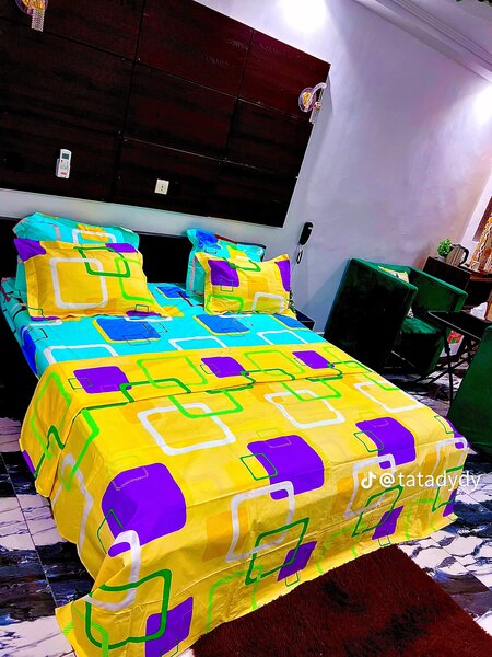 Housse de couette géométrique