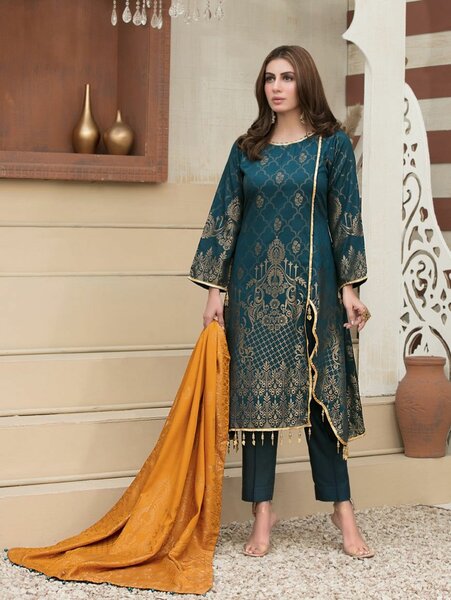 Linen green dress
